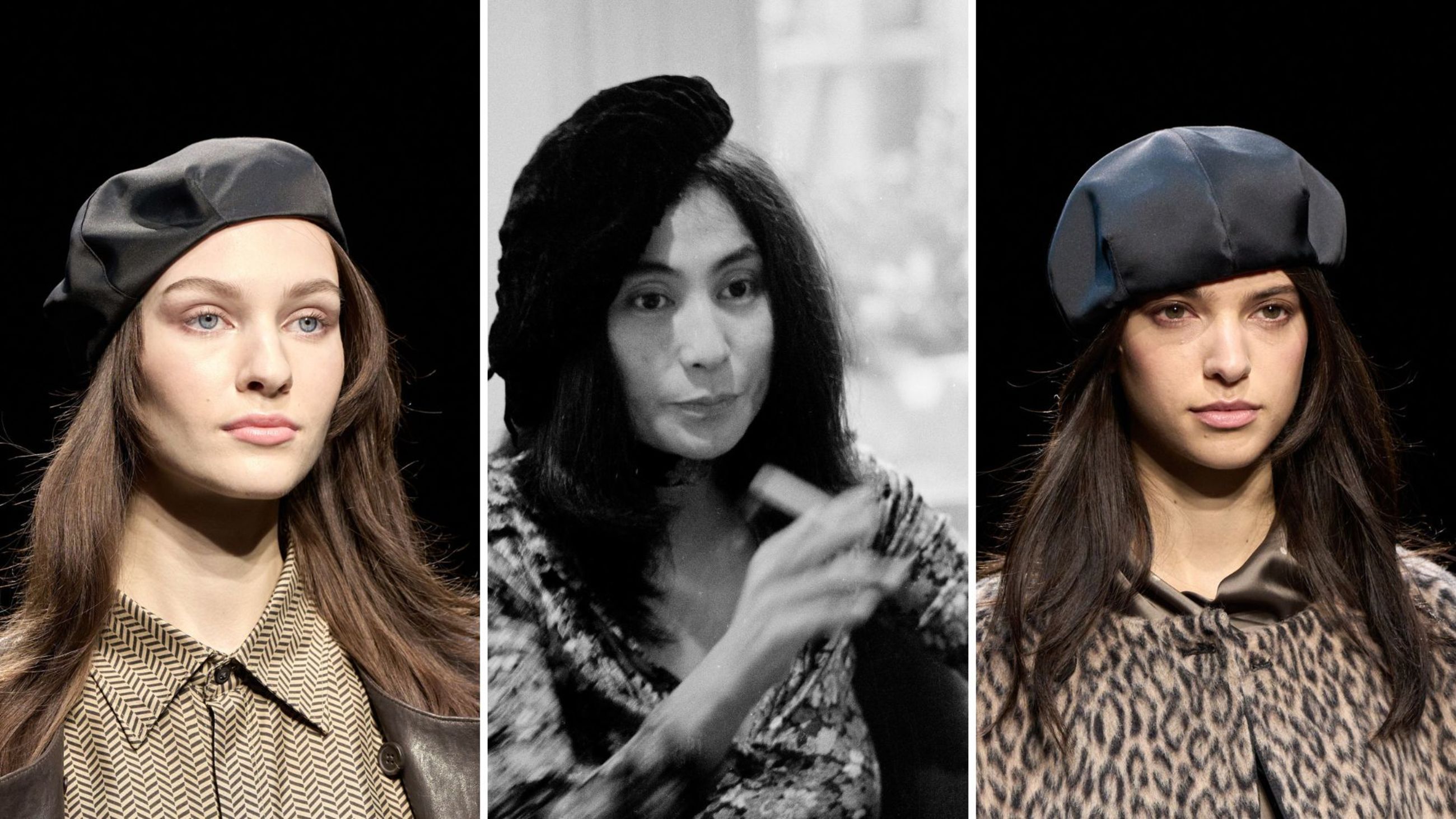 Baschi Emporio Armani FW25 e Yoko Ono nel 1971
Credit: Launchmetrics.com/Spotlight