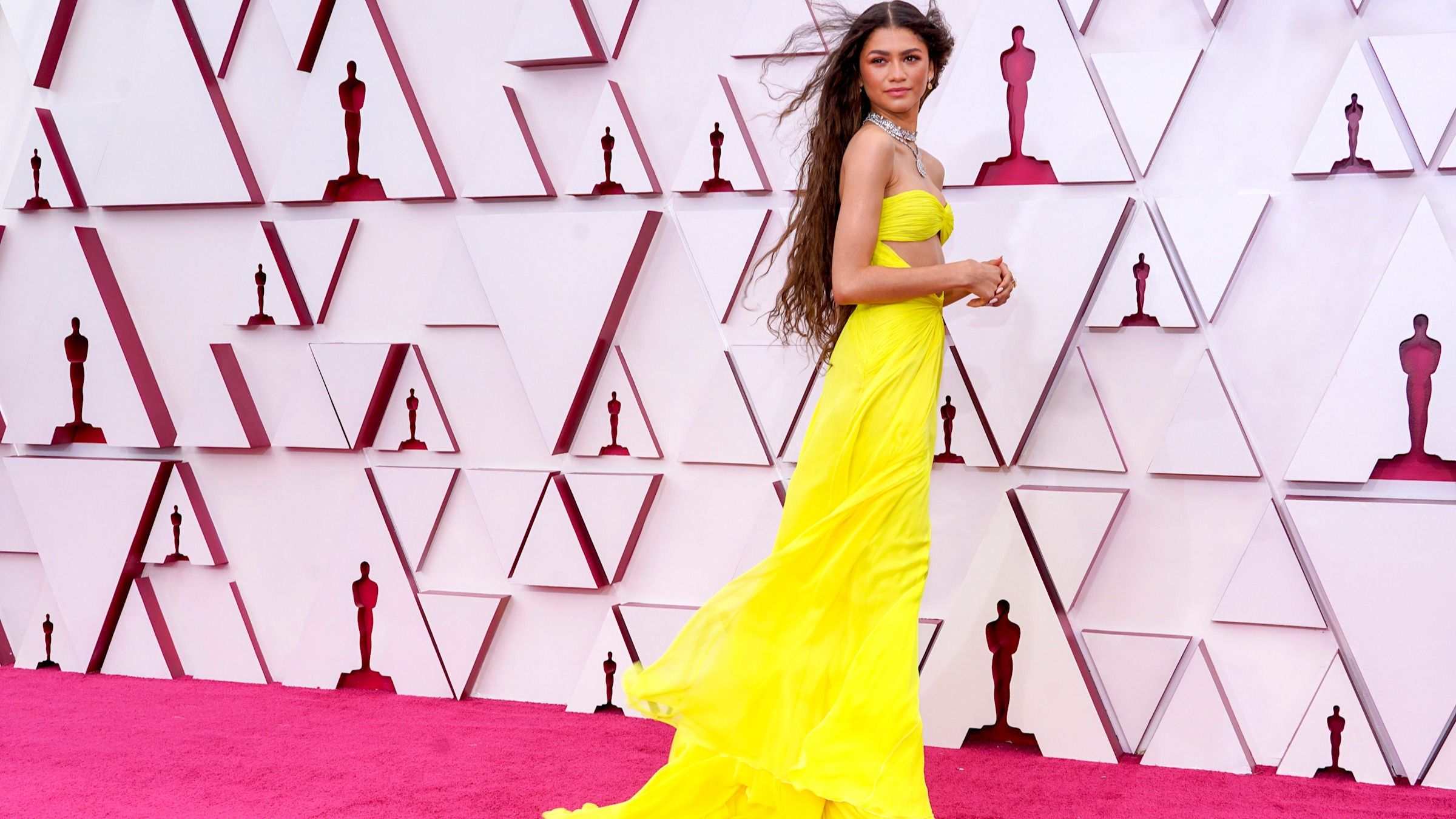 L’attrice Zendaya alla 93esima edizione degli Oscar, il 25 aprile 2021, a Los Angeles (California)
Credit: Getty Images
