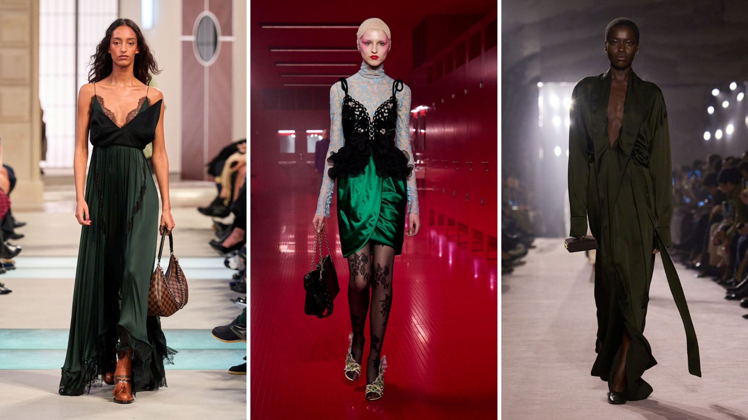 Louis Vuitton FW25; Valentino FW25; Victoria Beckham FW25 - Credits: Launchmetrics.com/Spotlight 