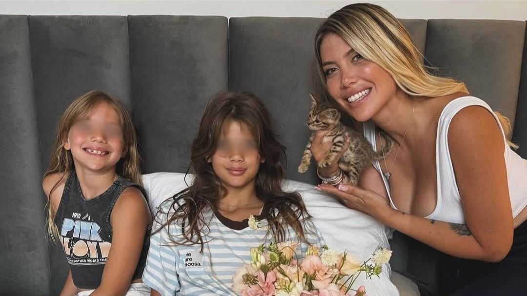 Wanda Nara con le figlie