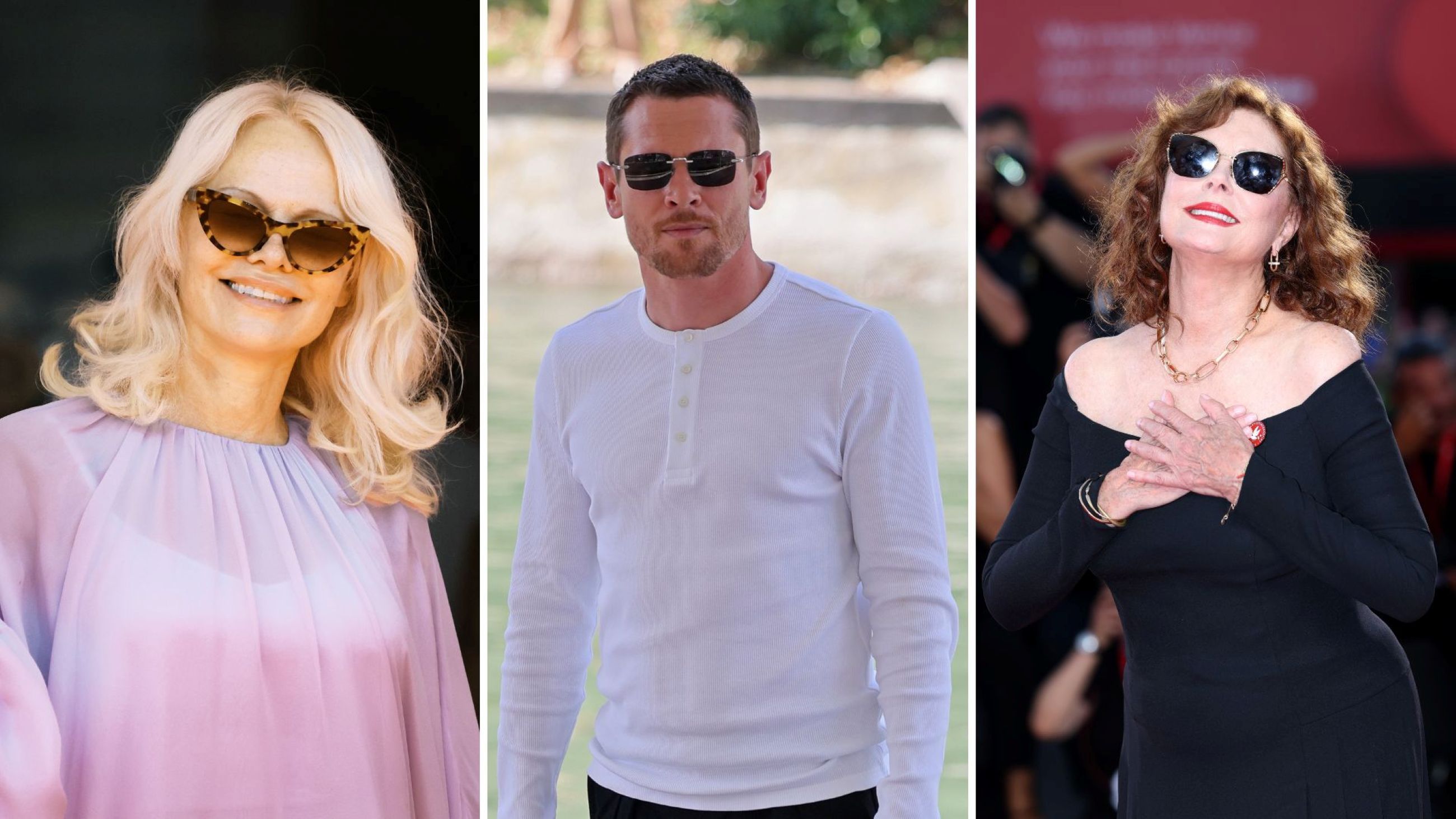 Da sinistra a destra, Pamela Anderson, Jack O’Connell e Susan Sarandon - Credits: Getty Images