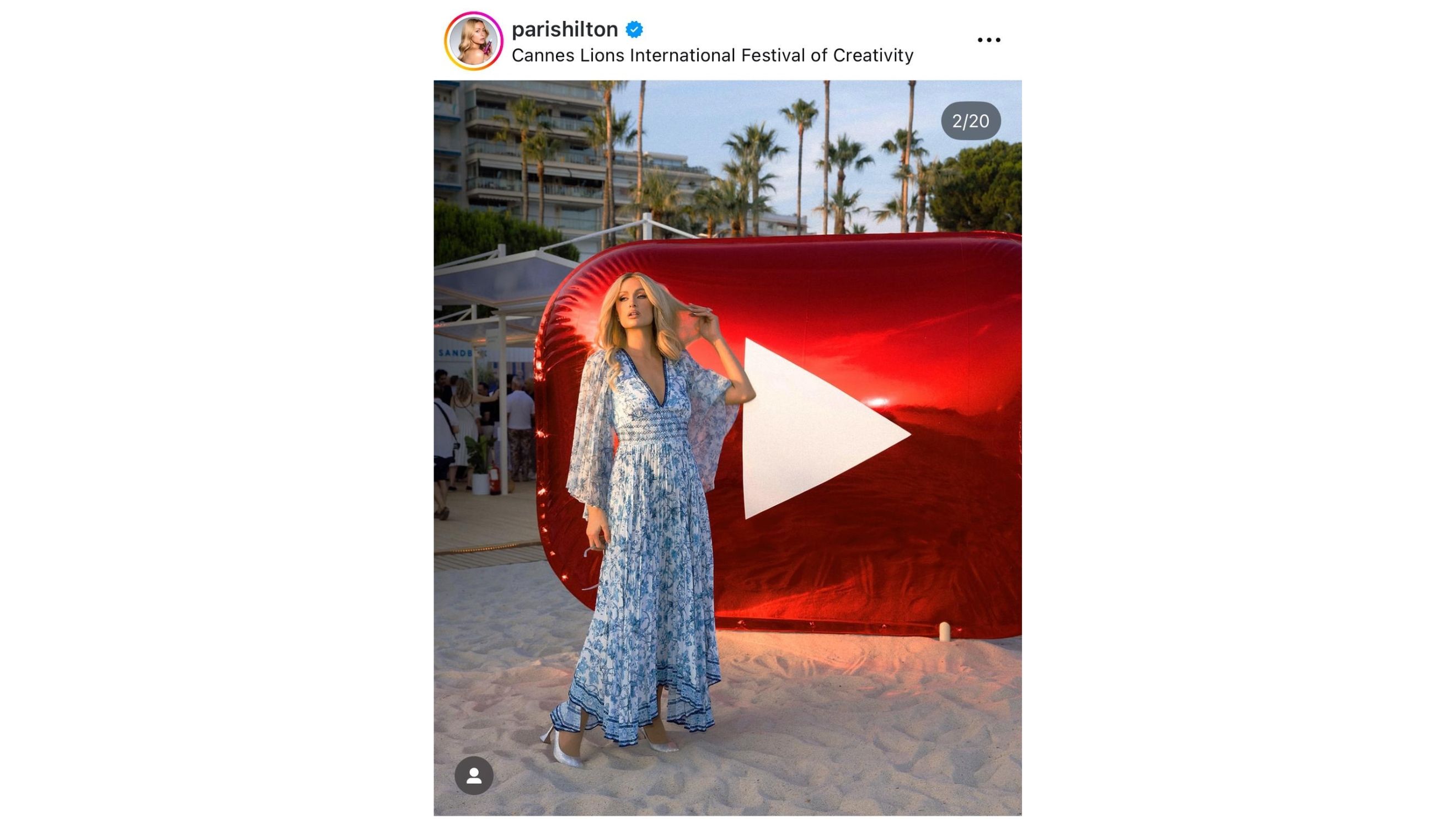 Foto tratta dal profilo Ig di Paris Hilton