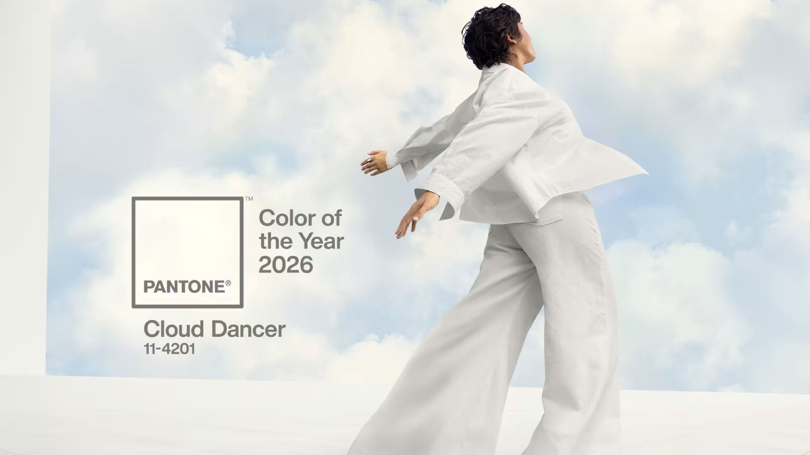 Pantone Cloud Dancer, colore dell’anno 2026