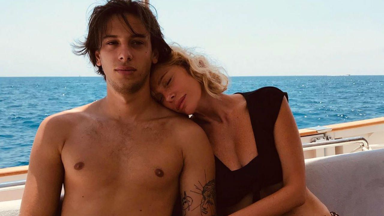 Alessia Marcuzzi con il figlio Tommaso Inzaghi (Foto Instagram @alessiamarcuzzi)
