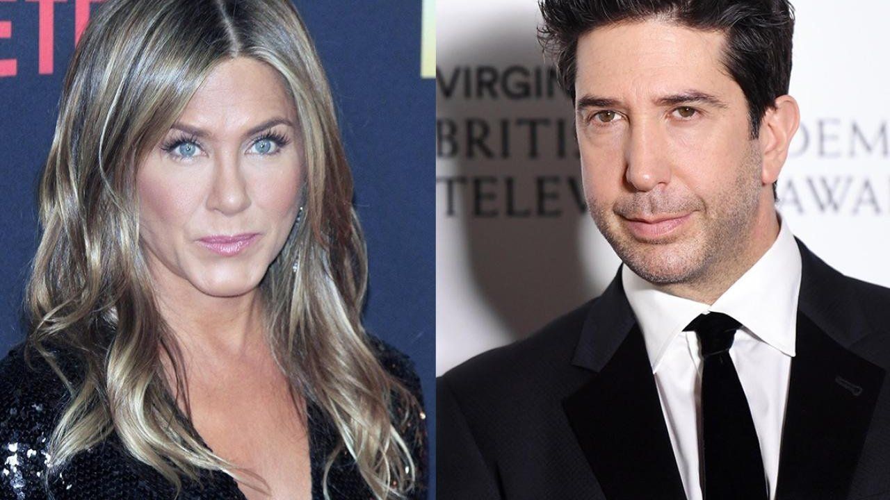 David Schwimmer e Jennifer Aniston (foto Ansa)