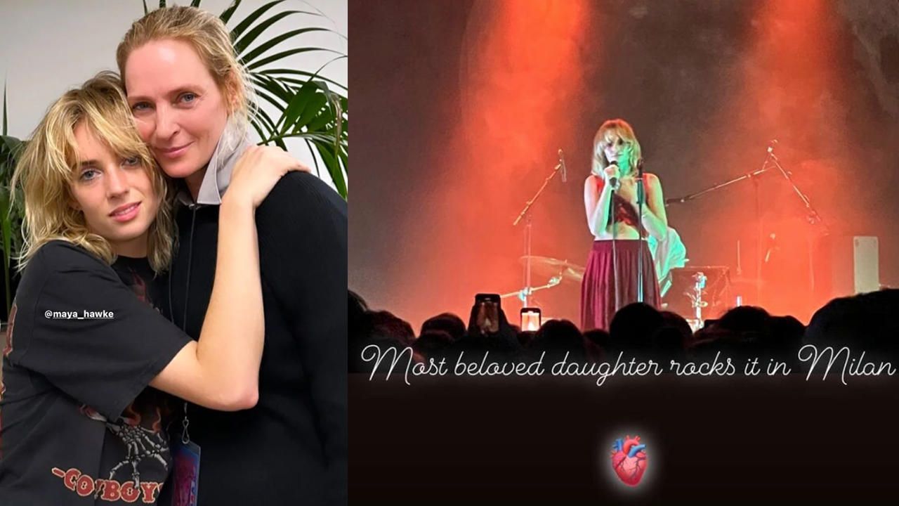 Instagram @umathurman e @maya_hawke