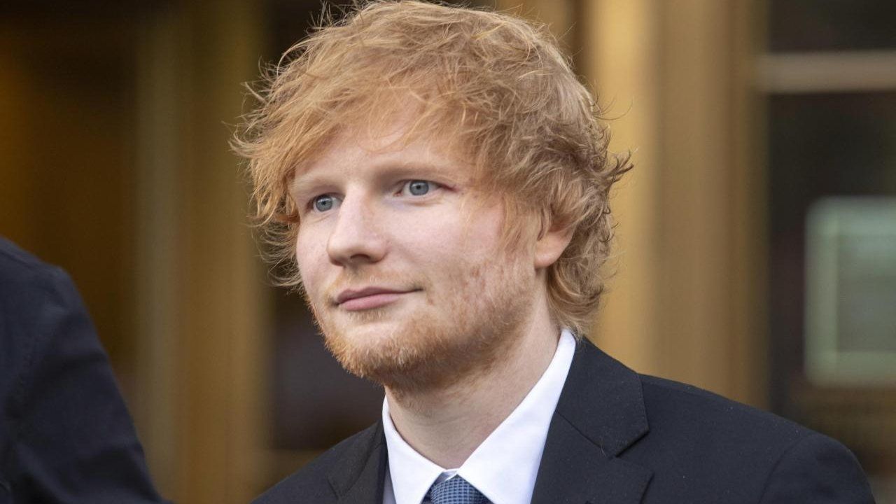 Ed Sheeran in tribunale (foto Ansa)