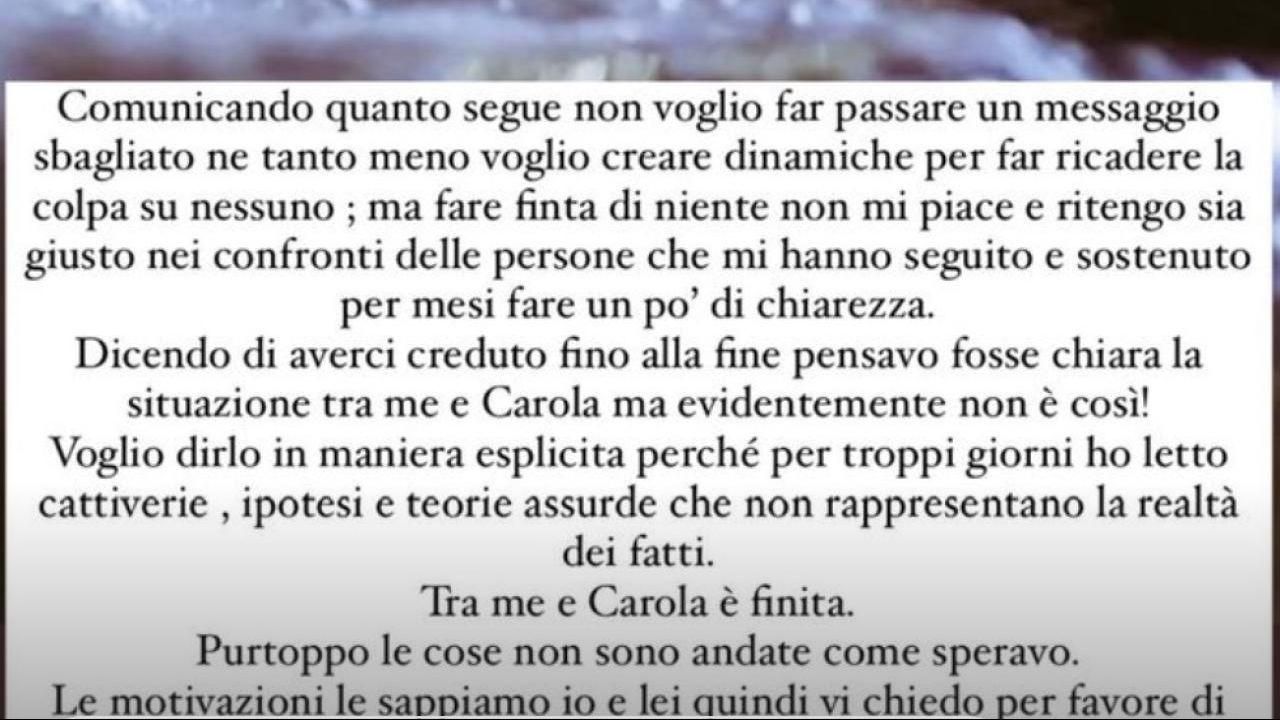 storie Instagram Federico Nicotera