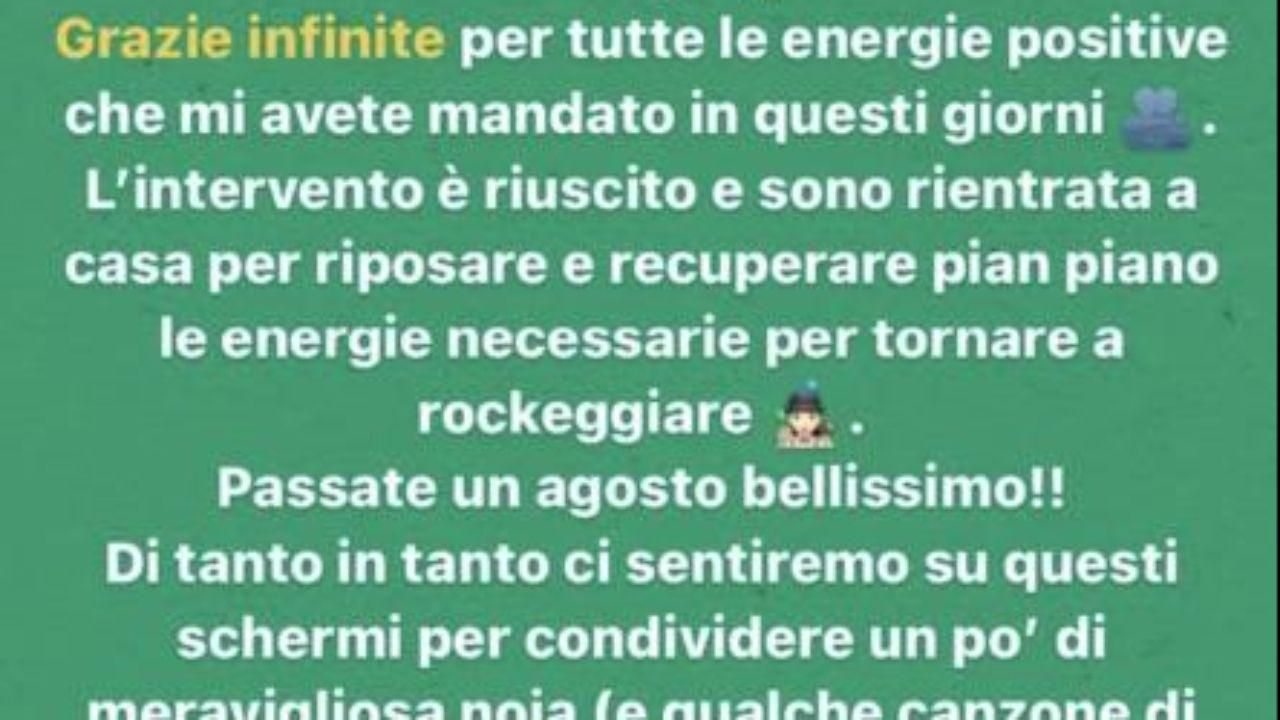 Storie Instagram Francesca Michielin