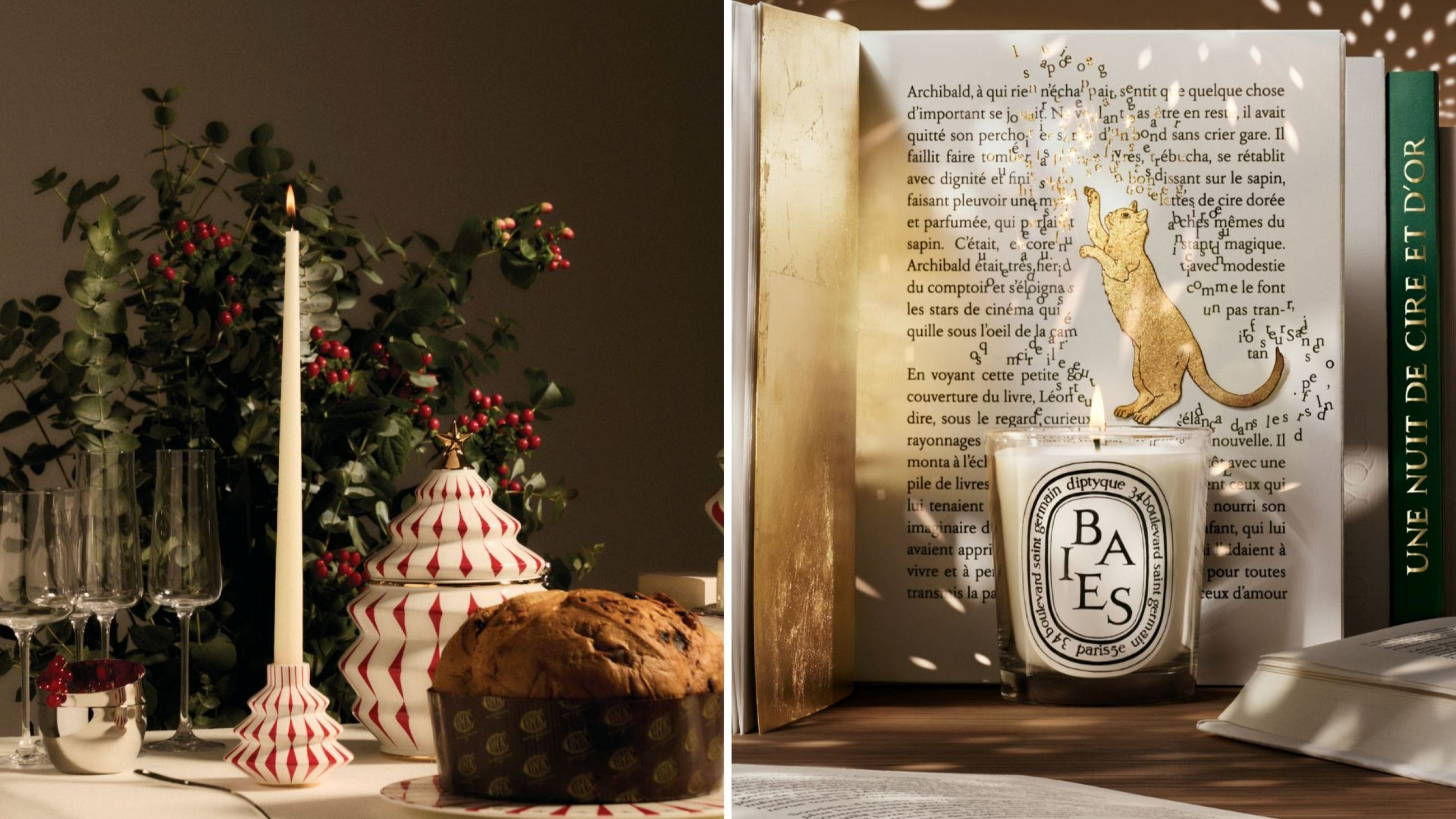 Delight di Alessi; Una notte di cera e d’oro di Diptyque - Credits: Courtesy Alessi; Courtesy Diptyque