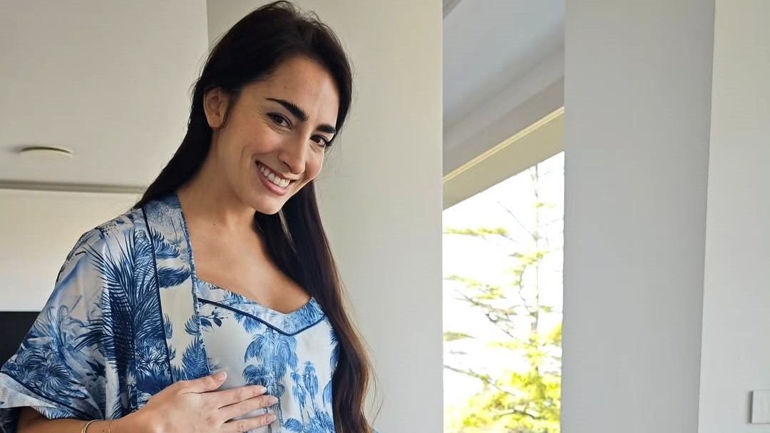 Chiara Bontempi mostra il pancione