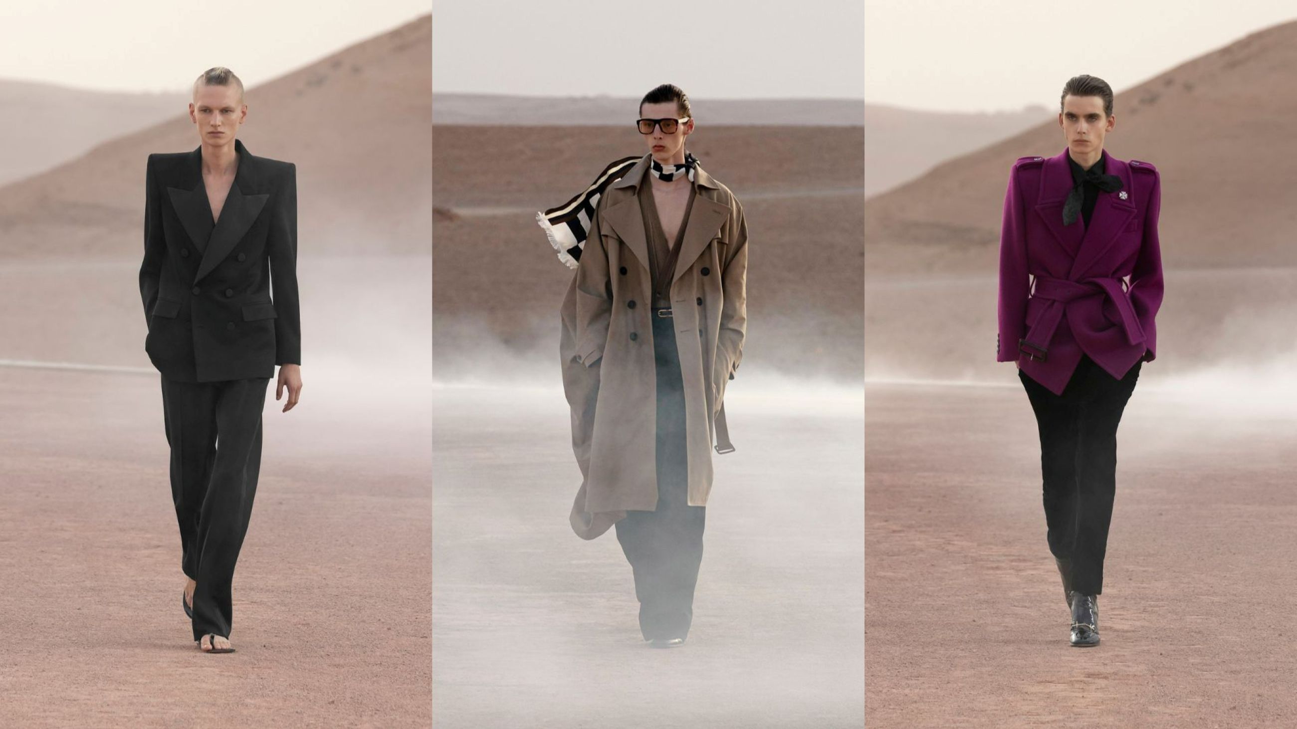 Saint Laurent sfila nel deserto di Agafay a Marrakech credits: Launchmetrics.com/Spotlight