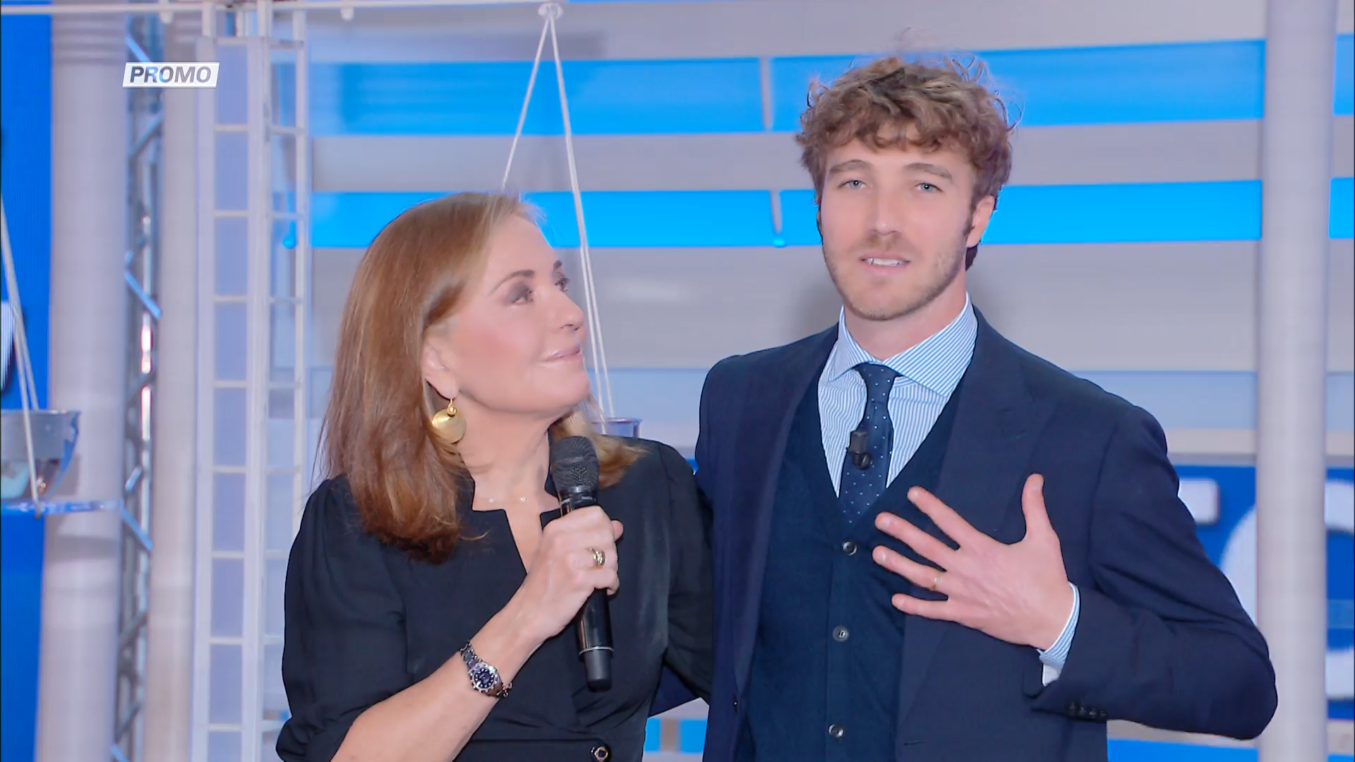 Paolo Ciavarro e Barbara Palombelli a Forum