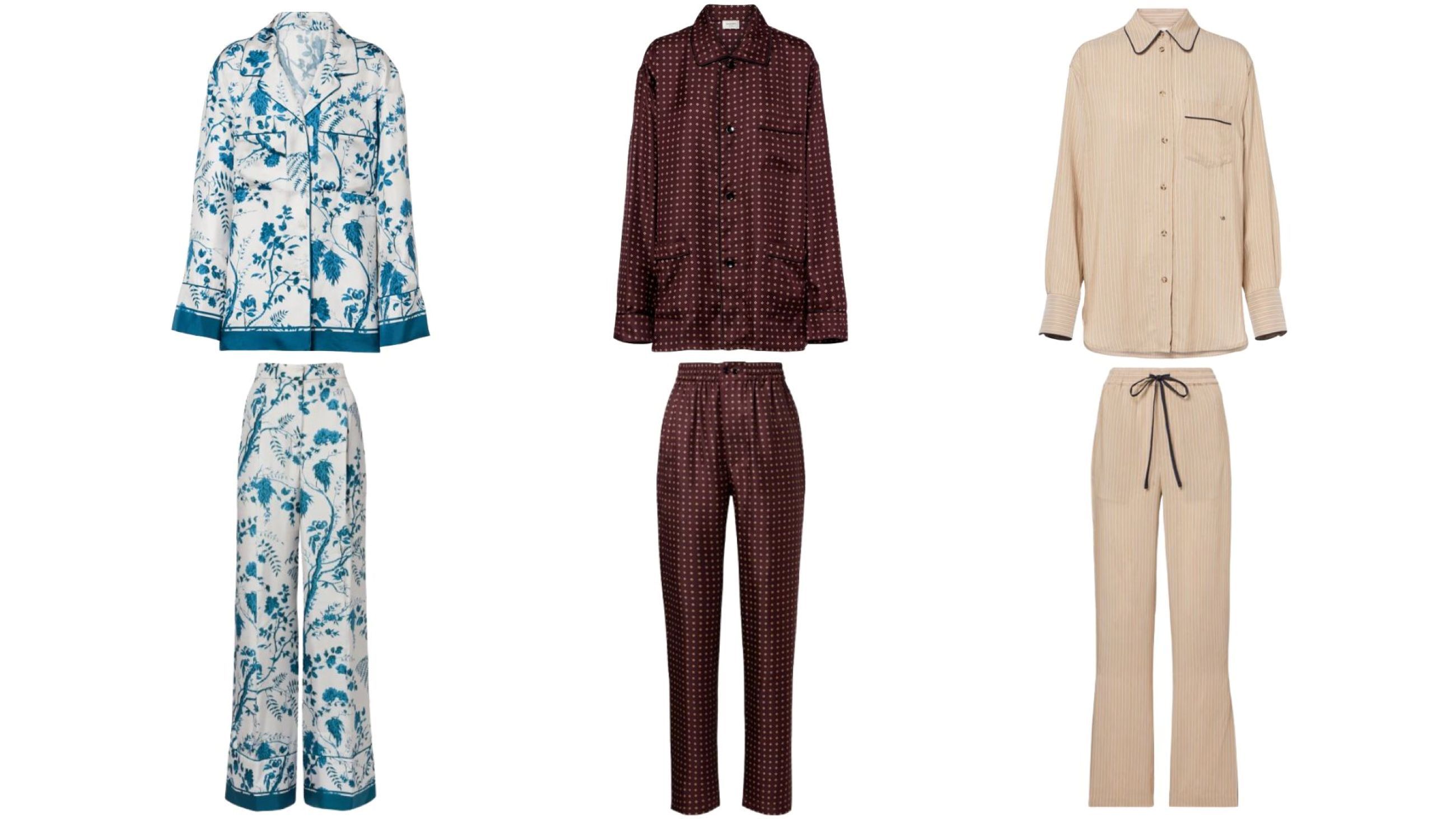Pigiama Erdem, pigiama Saint Laurent, pigiama Victoria Beckam - Credits: Courtesy Press Office 