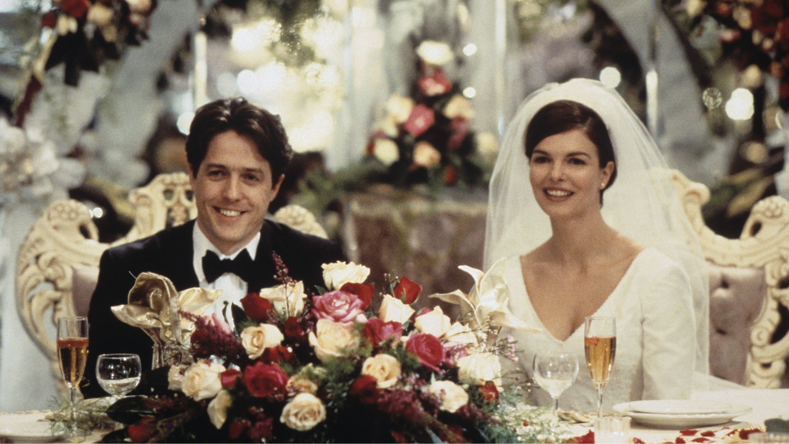 Hugh Grant in una scena di “Mickey occhi blu” 
(1999, Crediti AGF) 