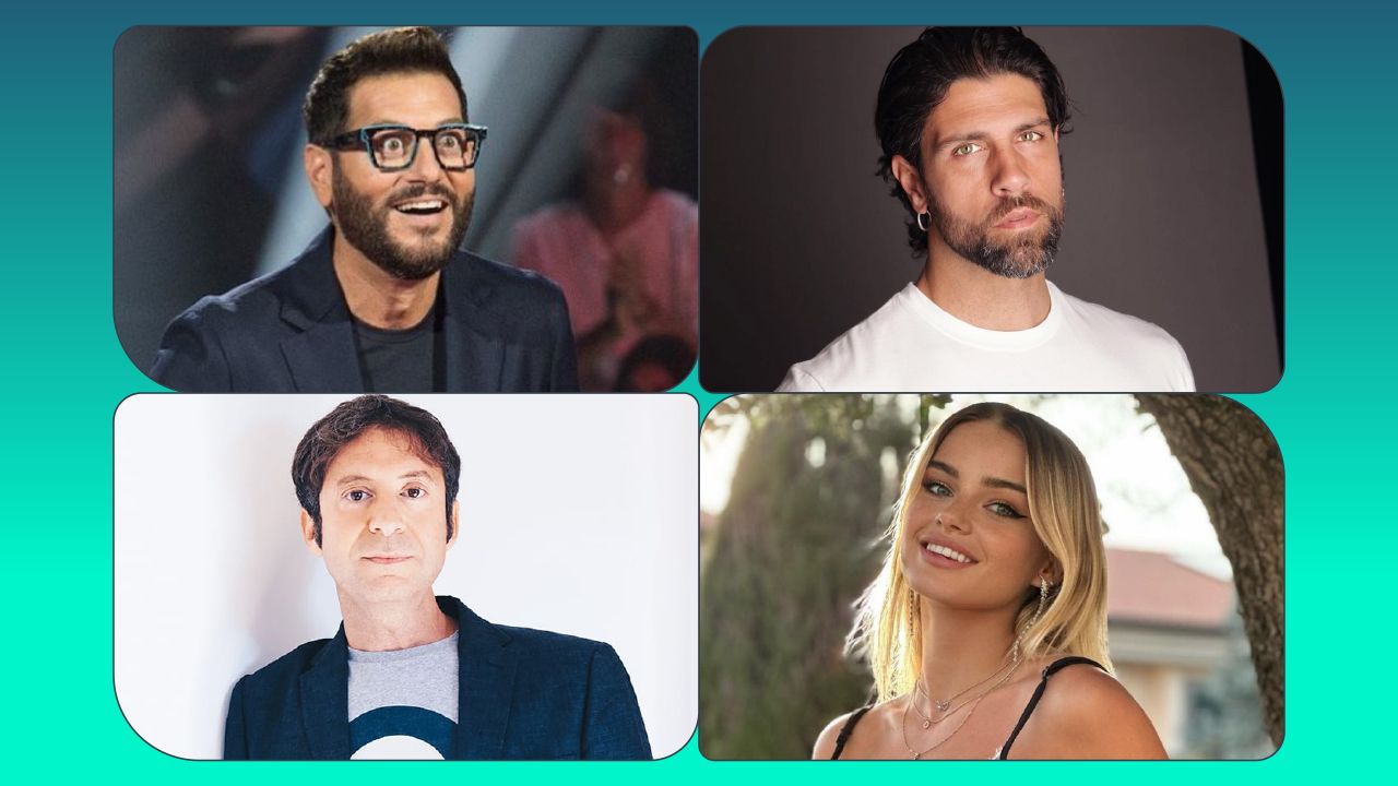 Enrico Papi, Simon and the stars, Alice Motta, Gilles Rocca, Mercedesz Henger 