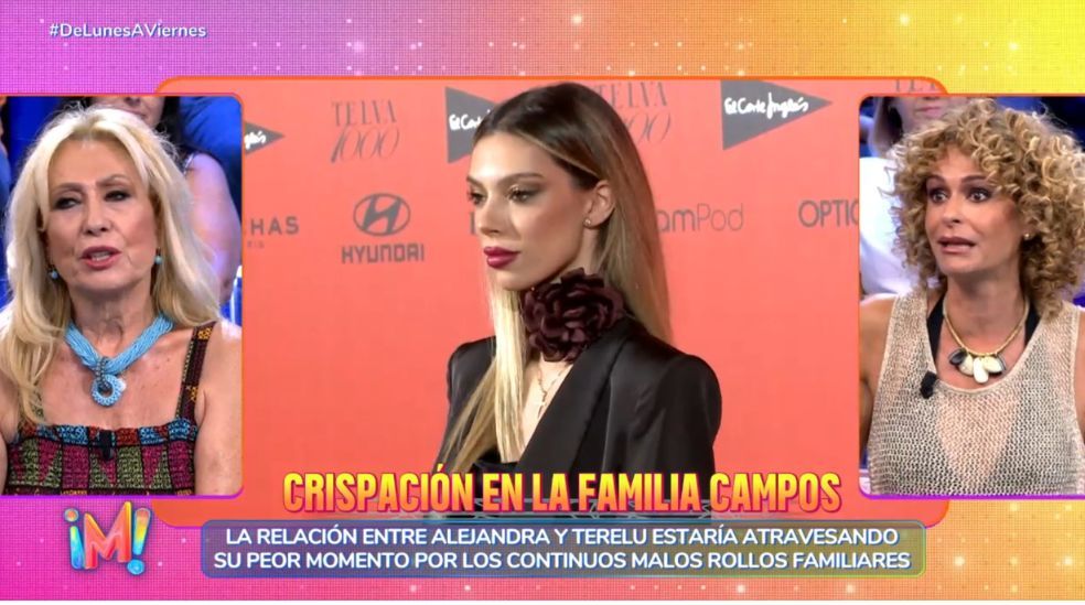 Las reacciones se suceden en plató ante el supuesto distanciamiento entre Terelu Campos y Alejandra Rubio 