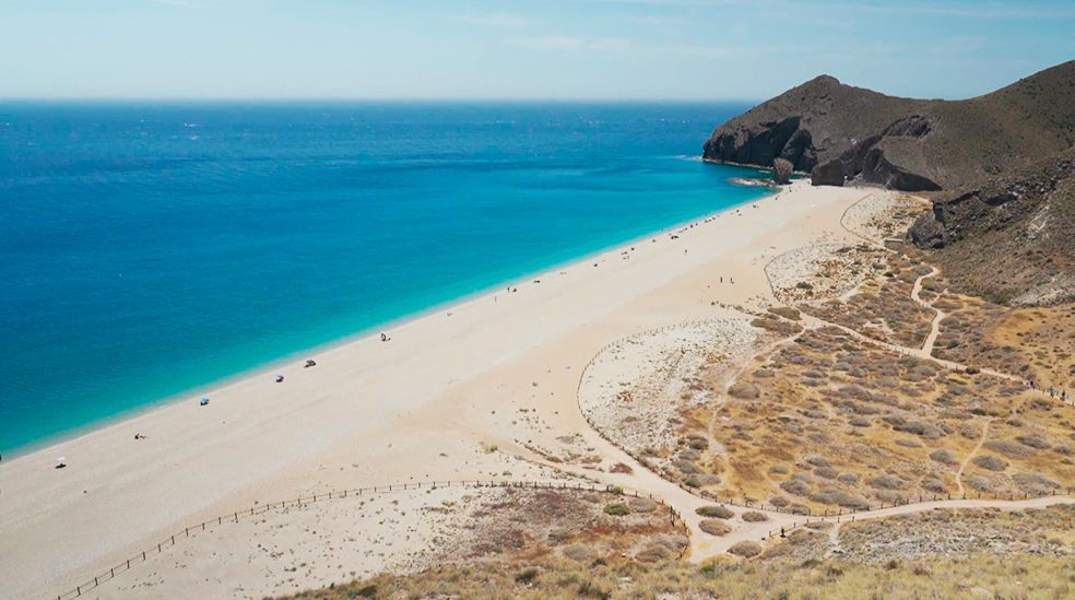 a Playa de los Muertos, Almería.