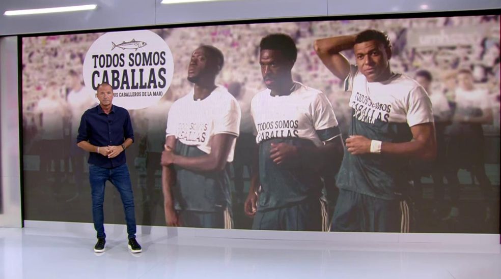 Manu Carreño, en el plató de ElDesmarque de Cuatro