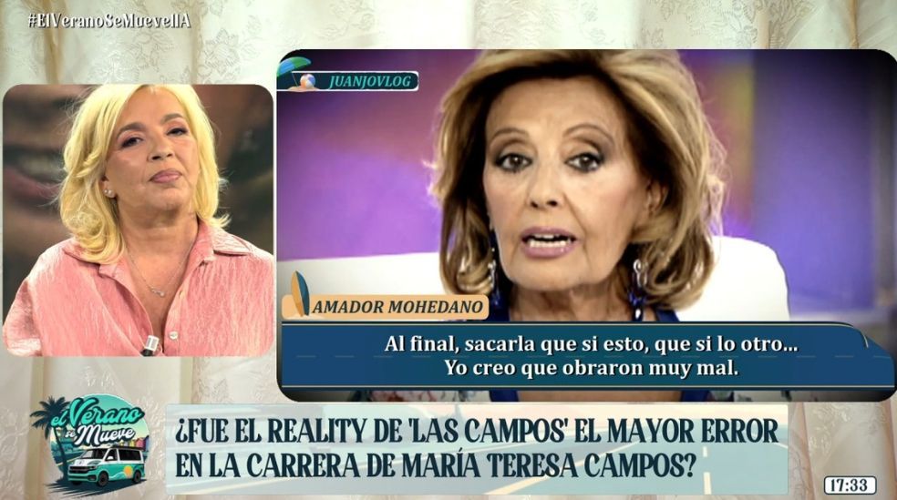 Carmen Borrego se emociona al hablar del reality de María Teresa Campos: "Como tú no hay ninguna"