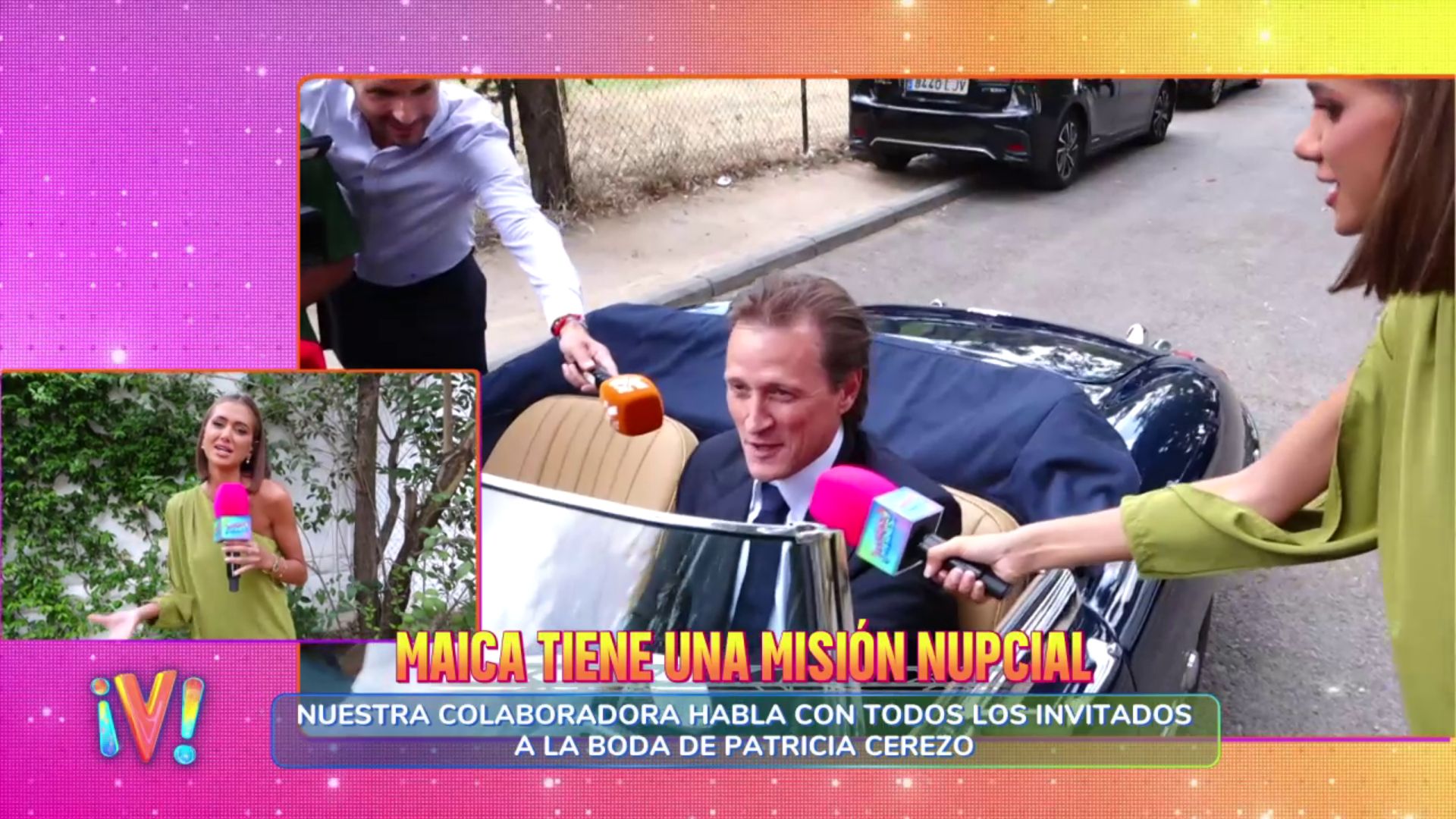 Nuestra reportera de 'De lunes a viernes' cumple con su primera misión y se cuela en la boda de Patricia Pardo
