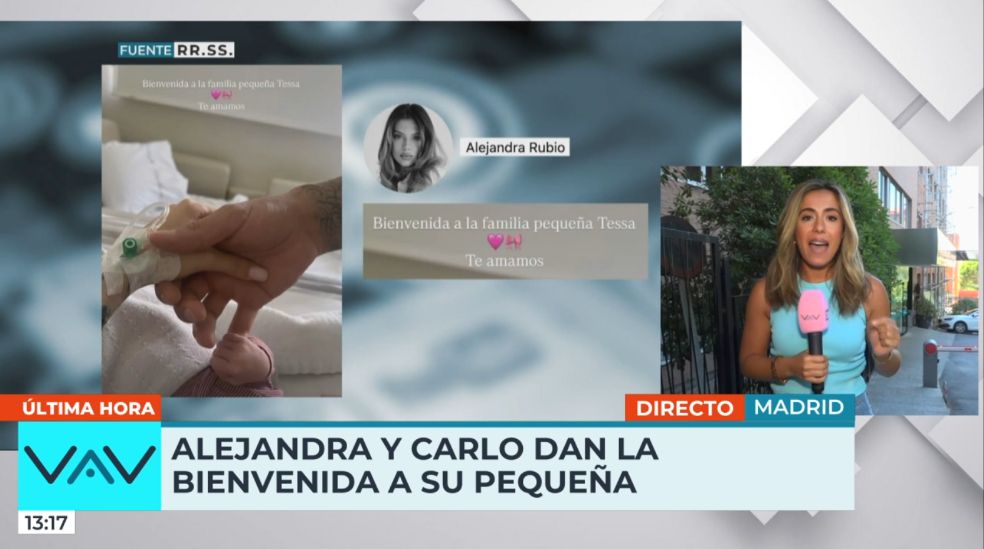 Alejandra Rubio comparte la primera foto de su segunda hija desde el hospital