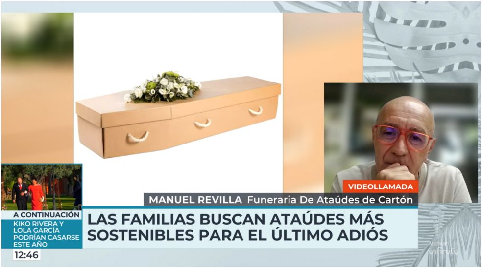 Manuel Revilla explica su experiencia fabricando ataúdes de cartón