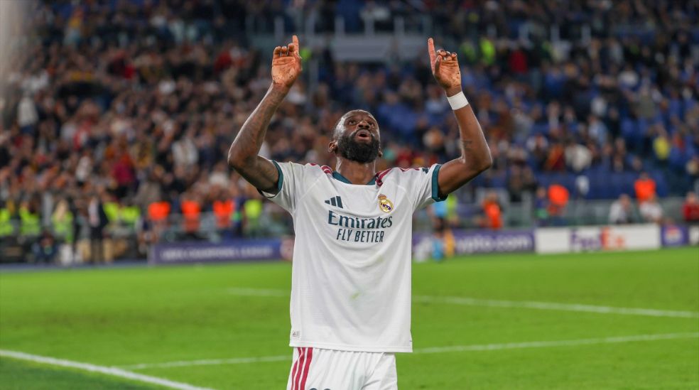 Rüdiger celebra el gol de la remontada