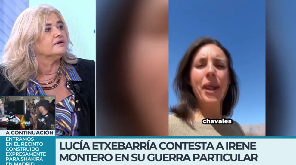 Lucía Etxebarría contesta a Irene Montero en su particular guerra