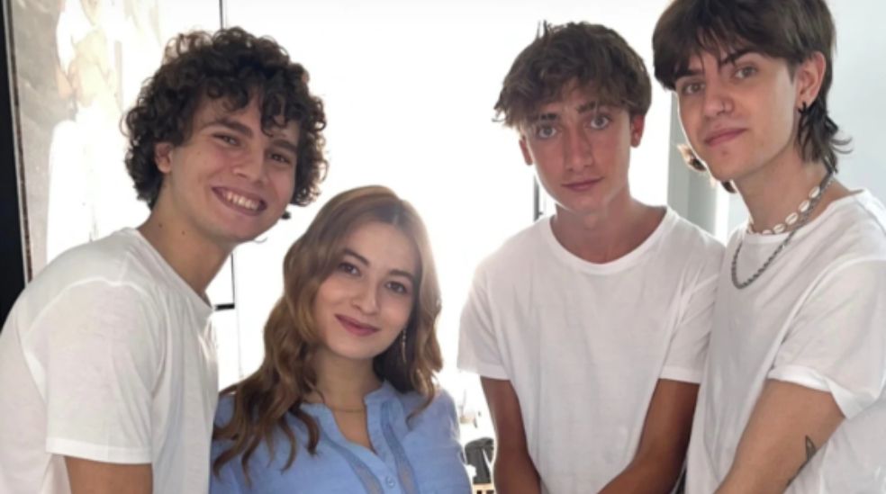 Carlota Boza, Fernando Boza y 'ojos de pollo' en la grabación de la decimoquinta temporada de 'La que se avecina'