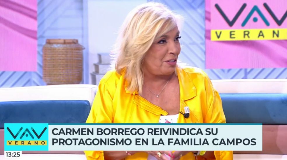 Carmen Borrego se desmarca y contesta a lo de estar bajo la sombra de Terelu