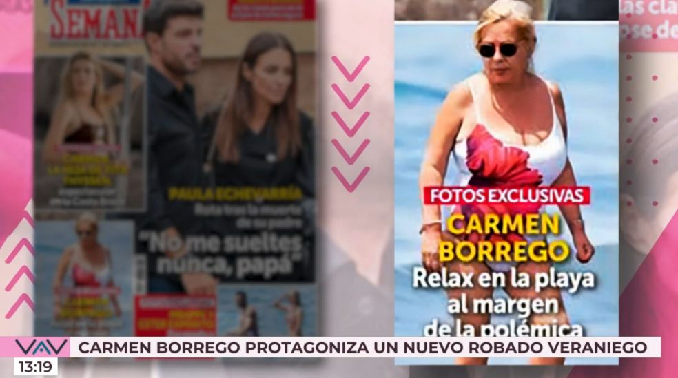 Carmen Borrego reaparece en una playa de Málaga y desata una oleada de comentarios y reacciones