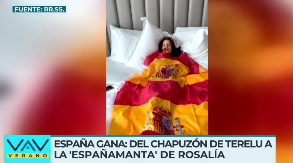 La imagen de Rosalía tras la victoria de España en el Mundial
