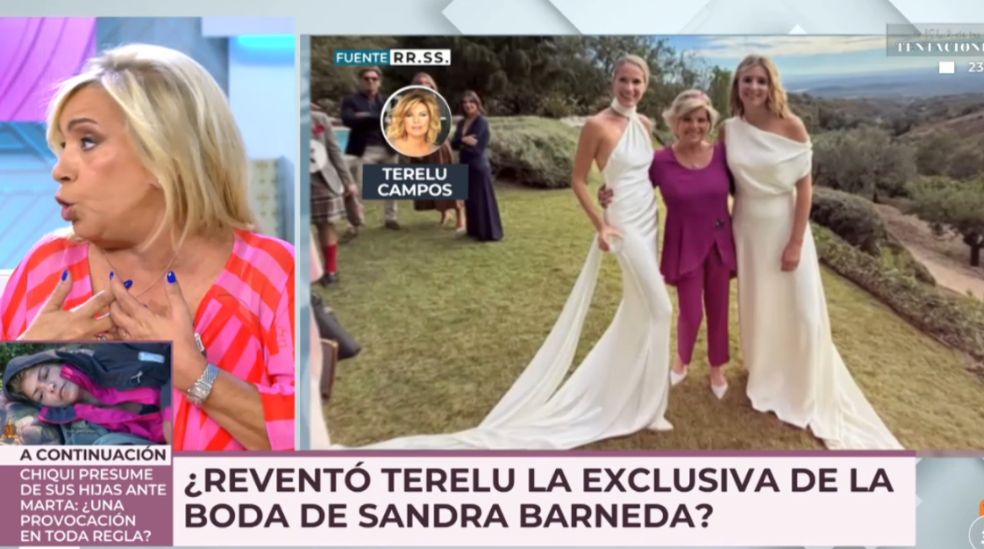 Carmen Borrego defiende a su hermana Terelu al ser acusada de ser el "topo" de la boda de Sandra Barneda