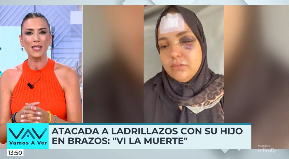 Insaf, la mujer agredida con un ladrillo, ha hablado en exclusiva con 'Vamos a ver'