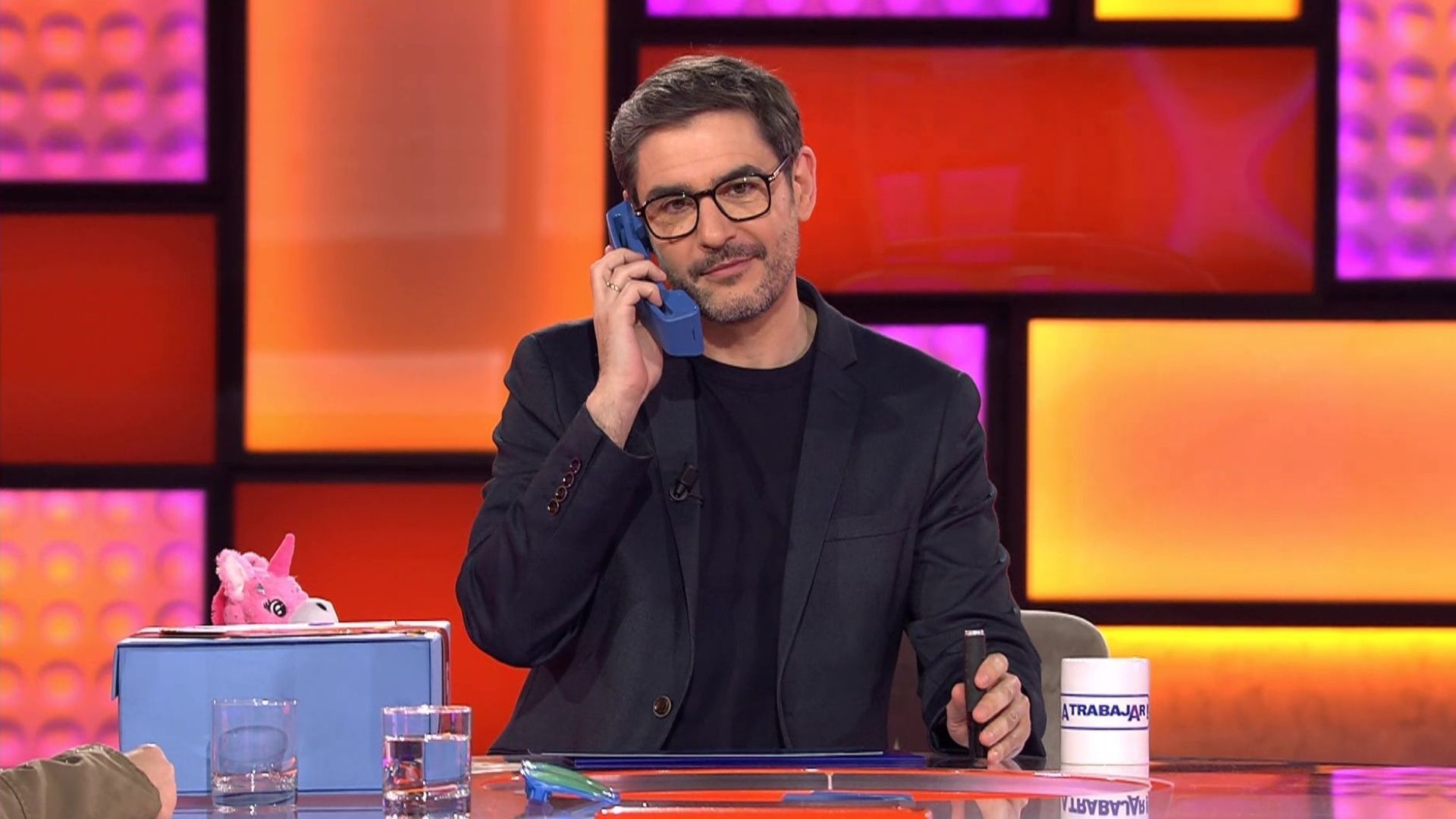 Juanra Bonet, el presentador, que lo último que se esperaba era a encontrar a su doble entre el público del programa