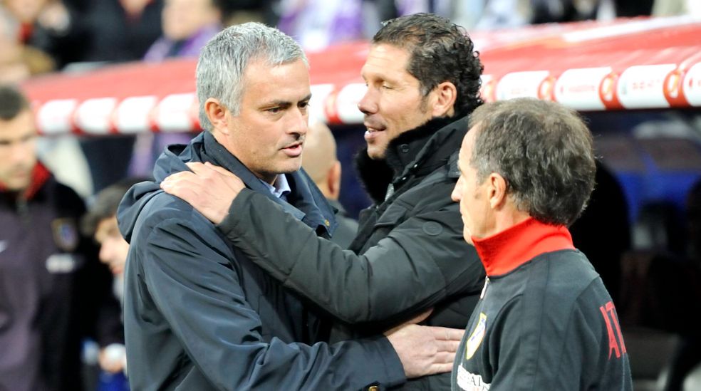 Mou y Simeone, en un derbi antiguo.