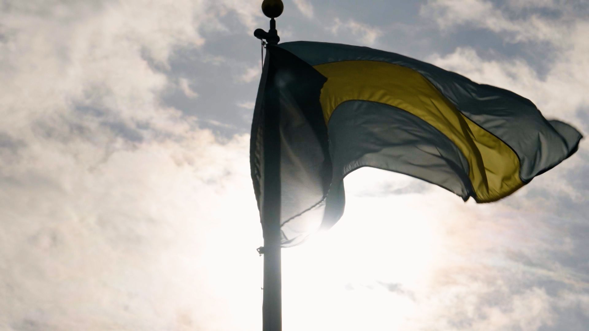 Bandera de Bahamas ondeando