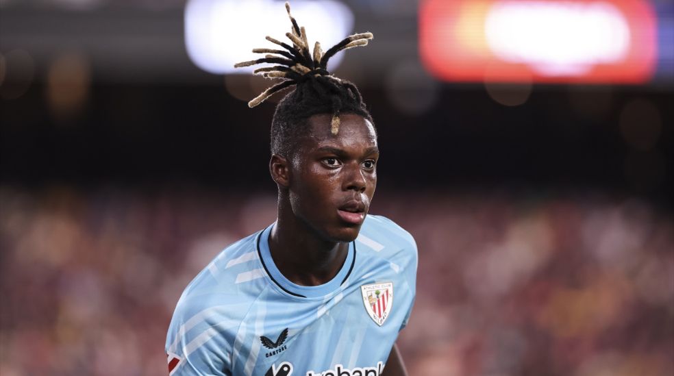 Nico Williams, en un partido con el Athletic