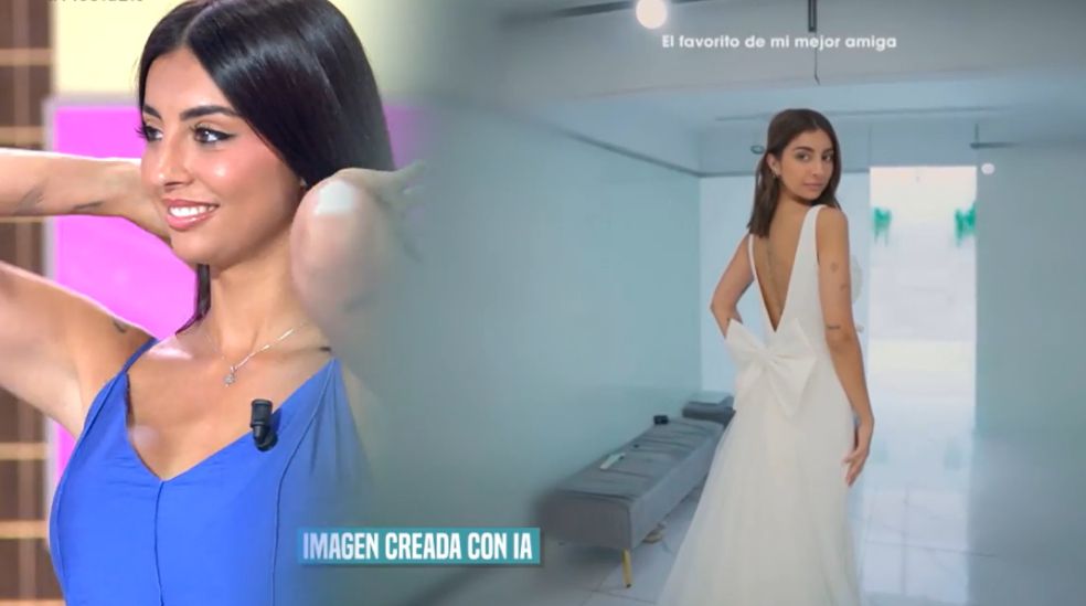Marieta se ha tomado con humor las críticas a su candidato a vestido de novia