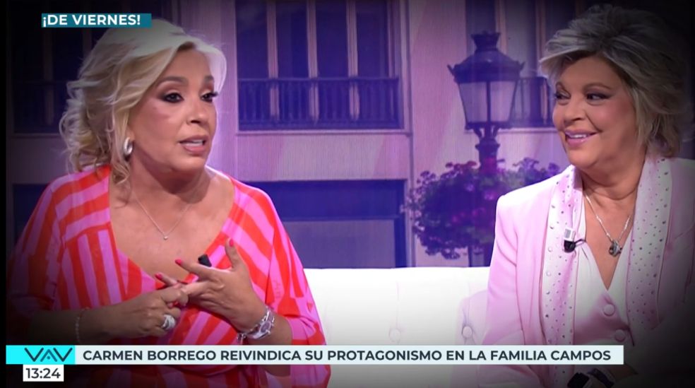 Carmen Borrego y Terelu Campos en el cara a cara que protagonizaron en '¡De Viernes!'