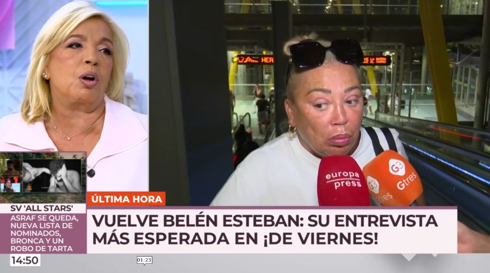 Carmen Borrego se pronuncia también del regreso de Belén Esteban a '¡De Viernes!'