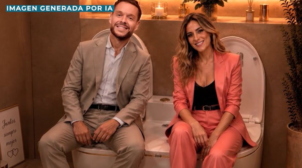 La recreación con IA del inodoro para parejas con Jano Mecha y Verónica Dulanto