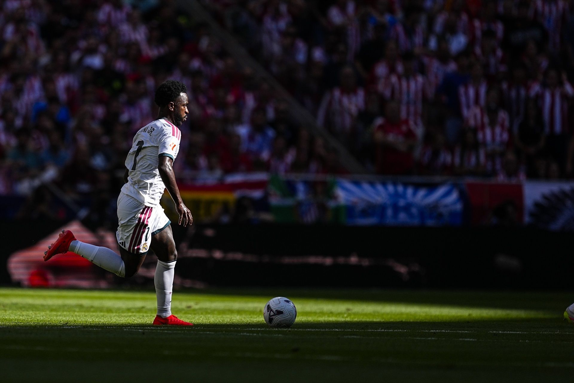Vinicius en un partido con el Real Madrid