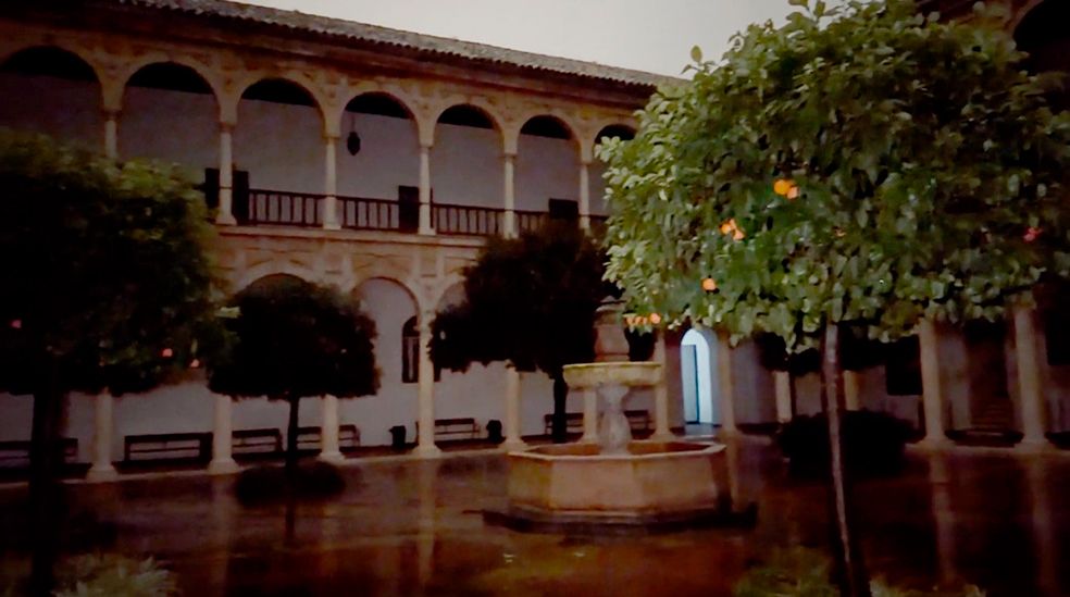 El claustro de la Facultad de Derecho de Córdoba, un antiguo Convento y Hospital.