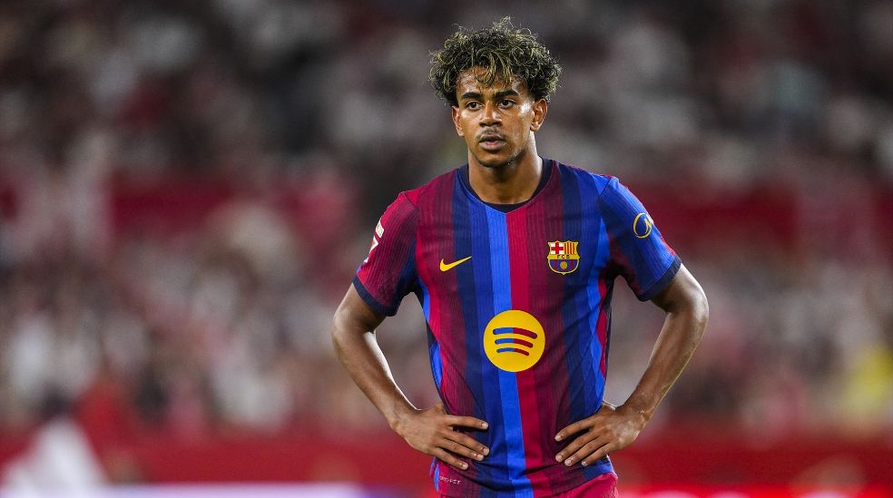 Lamine Yamal, en el Sevilla-Barça.