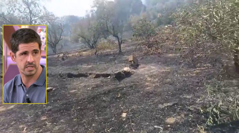 Abel comparte el duro relató de cómo su hogar y sus ahorros quedaron calcinados por culpa de los incendios 