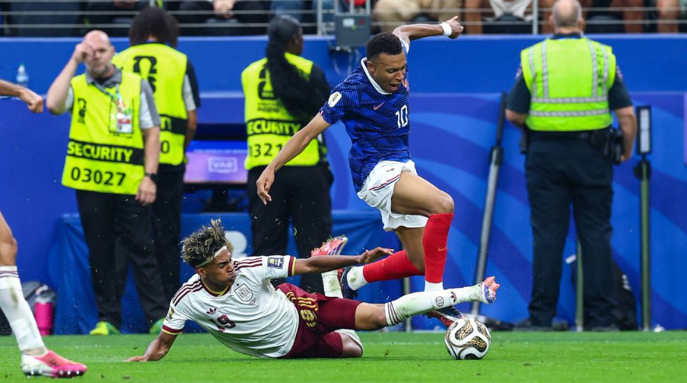 Lamine Yamal y Mbappé durante el Mundial