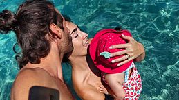 Gianmarco Tamberi, le vacanze a Creta con Chiara Bontempi e la figlia