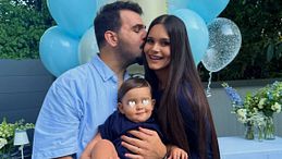 Ignazio Boschetto festeggia il primo compleanno del figlio Gabriele